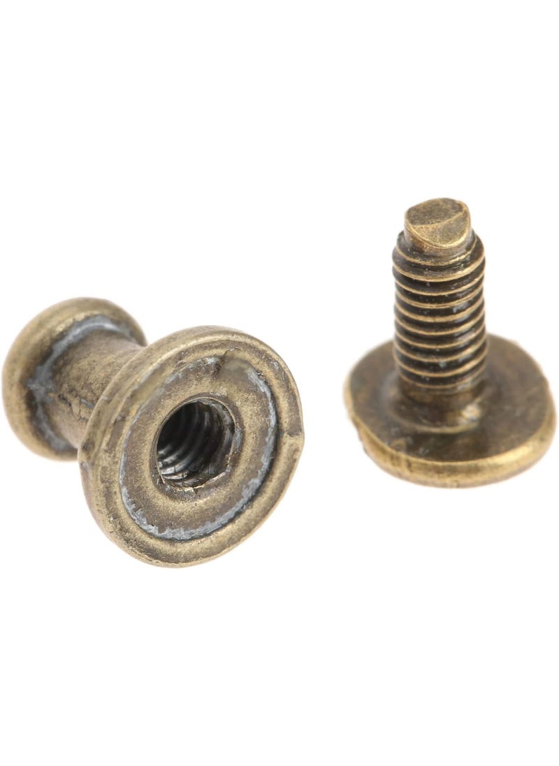 Dophee dophee 12Pcs Mini Box Jewelry Cabinet Knob Antique Brass Metal Furniture Kitchen Pull Handle Knobs  Antique Brass  - Image 3