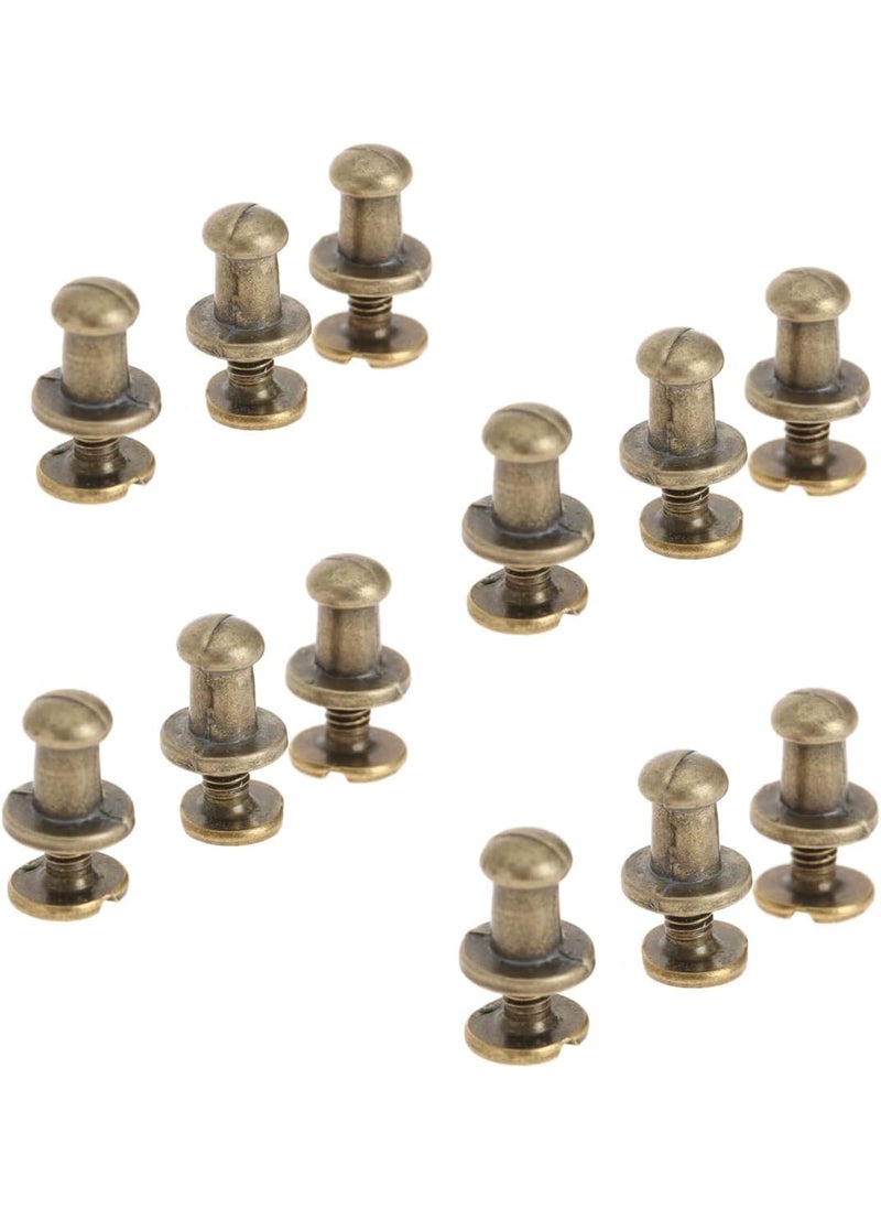 Dophee dophee 12Pcs Mini Box Jewelry Cabinet Knob Antique Brass Metal Furniture Kitchen Pull Handle Knobs  Antique Brass  - Image 1