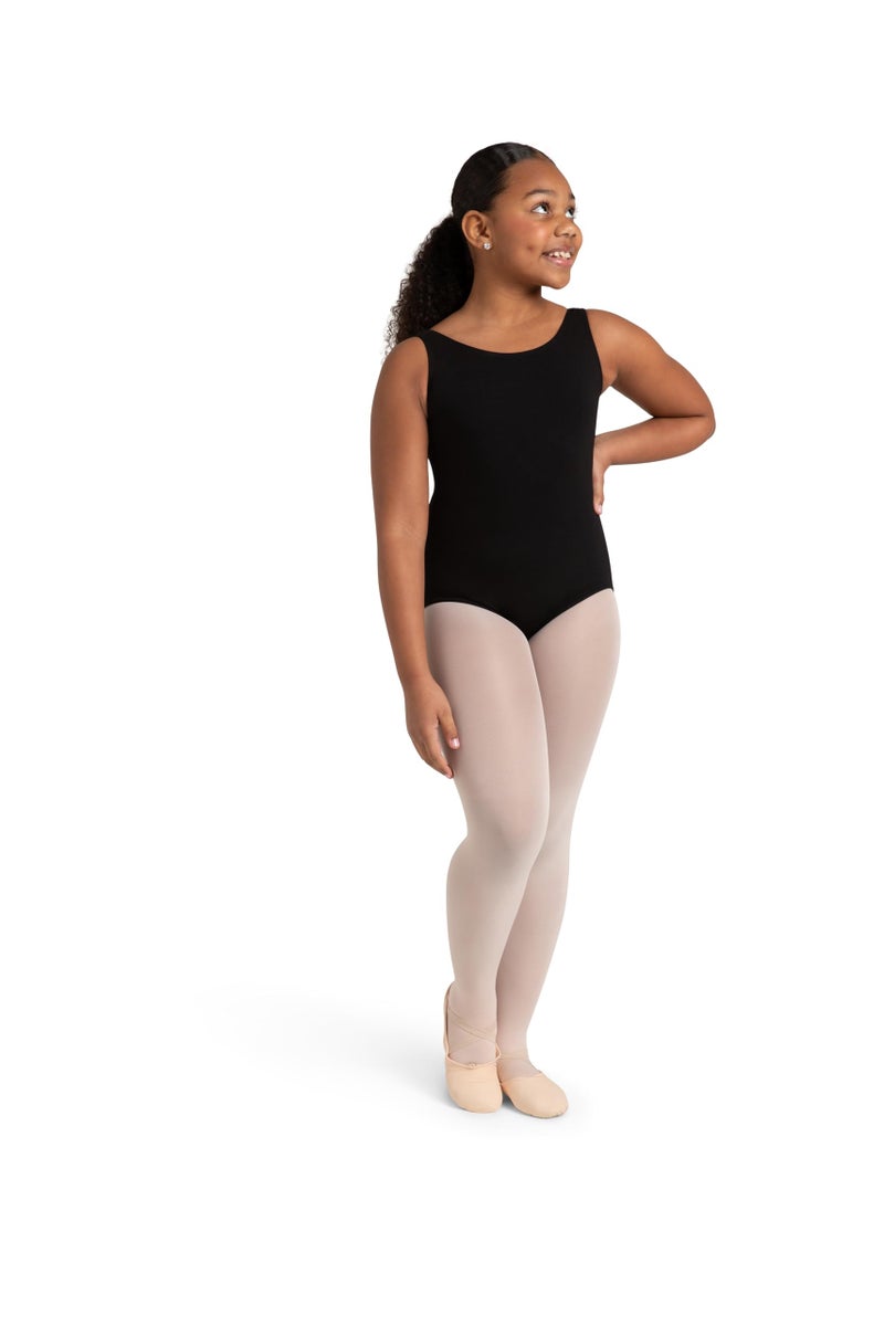 Capezio girls Classic High-neck Tank athletic leotards, Black, 4 6 US - Image 1