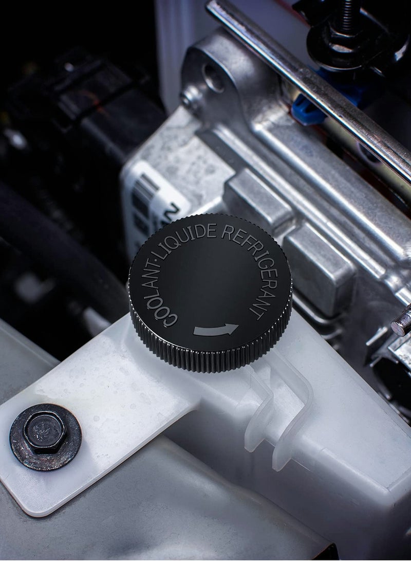 Coolant Reservoir Cap 21712-79900 Black Radiator Overflow Tank Lid Cap Radiator Liquid Storage Cover Compatible with Infiniti Nissan Renault Engine Radiator Water Tank Caps Coolant Caps 2 PCS - Image 5