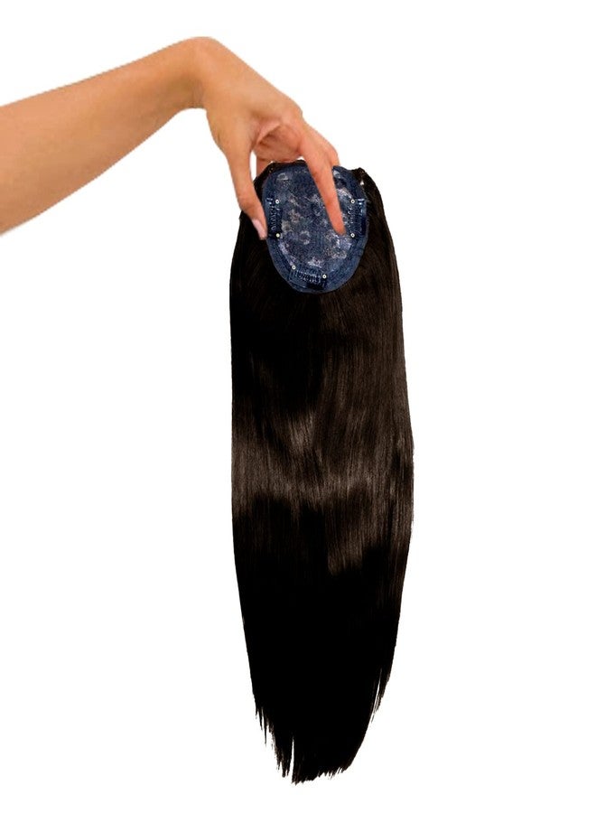 Glan Silk Base Hair Closure Hair Toppers for Thinning Hairs for Women Girls Natural Brown - Image 5
