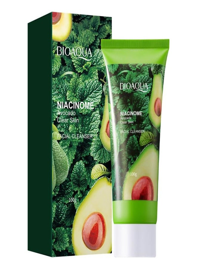 BIOAQUA Beauty Avocado Fresh Clear Skin Pores Facial Cleanser Dense Foam Refreshing 100g / 3.38oz - Image 1