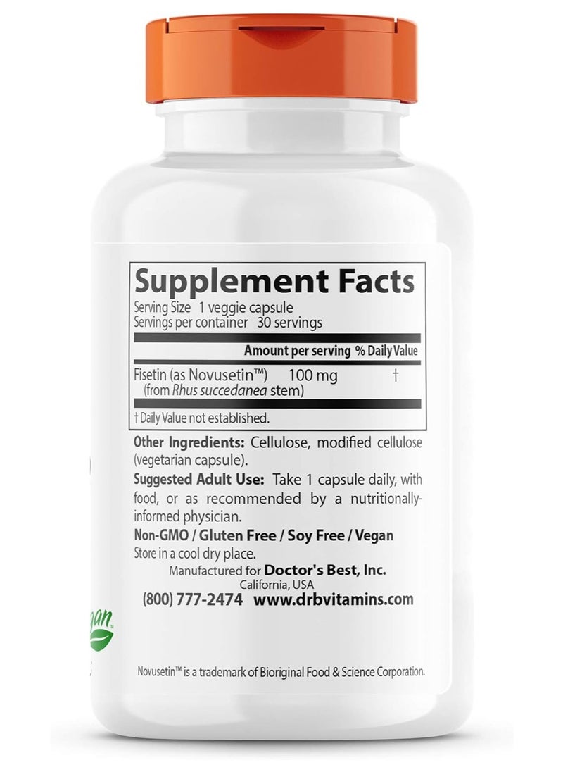 Fisetin With Novusetin Dietary Supplement 100 Mg 30 Veggie Caps - pzsku/Z5BE8E14494659F82A2EDZ/45/_/1726309199/a115a898-0d10-43d1-bff9-708ccb00bc78