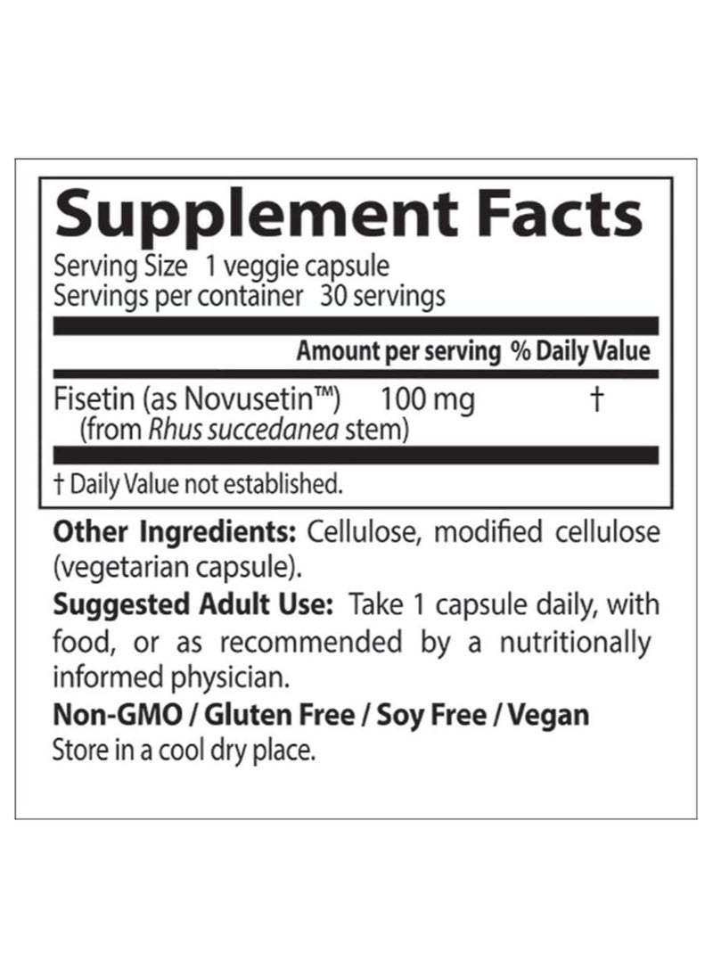 Fisetin With Novusetin Dietary Supplement 100 Mg 30 Veggie Caps - pzsku/Z5BE8E14494659F82A2EDZ/45/_/1726309371/61966662-dab5-48f7-8db1-abac81ddc731