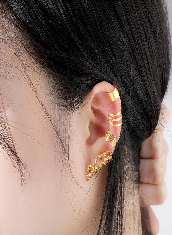 Pmeixcy 50 Pieces Gold Hair Jewelry for Braids, Loc Jewelry for Dreadlocks Jewelrys Accessories Metal Gold Rings Cuffs Clip Hair Braids Decorations for Women and Girls - Image 5