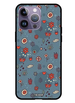 Protective Case Cover For Apple iPhone 14 Pro Max 6.7" 2022 Leaves And Flowers