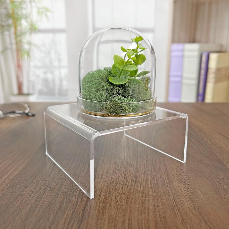 TPGP حامل عرض مربع قصير من الأكريليك الشفاف من بلايمور، 2" ارتفاع × 4" عرض × 4" عمق (عبوة 2) - Image 3