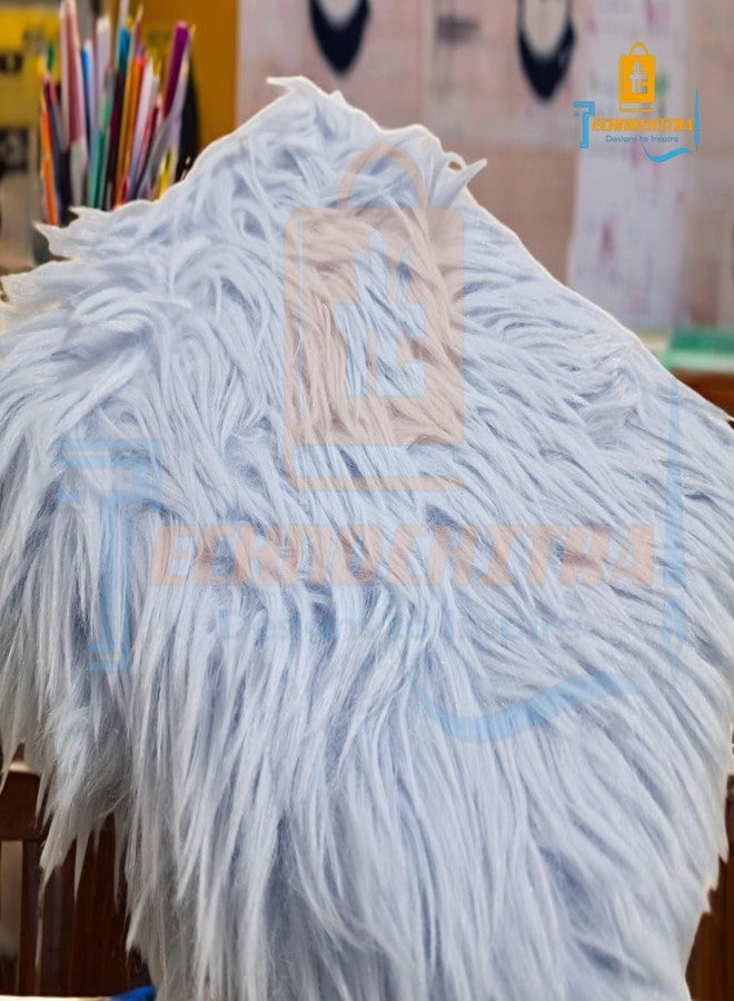 TECHNOCHITRA Funny Ghost Fur Diary for Girls | Soft Fluffy Plush Notebook | Cute Monster-Themed Designer Journal | 180 Pages | Unique Stationery Gift for Kids & Teens - Image 3