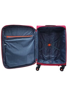 Track Softside 3 Piece Luggage Trolley Set Expandable & 4 Double Wheels With TSA Lock  - Image 5