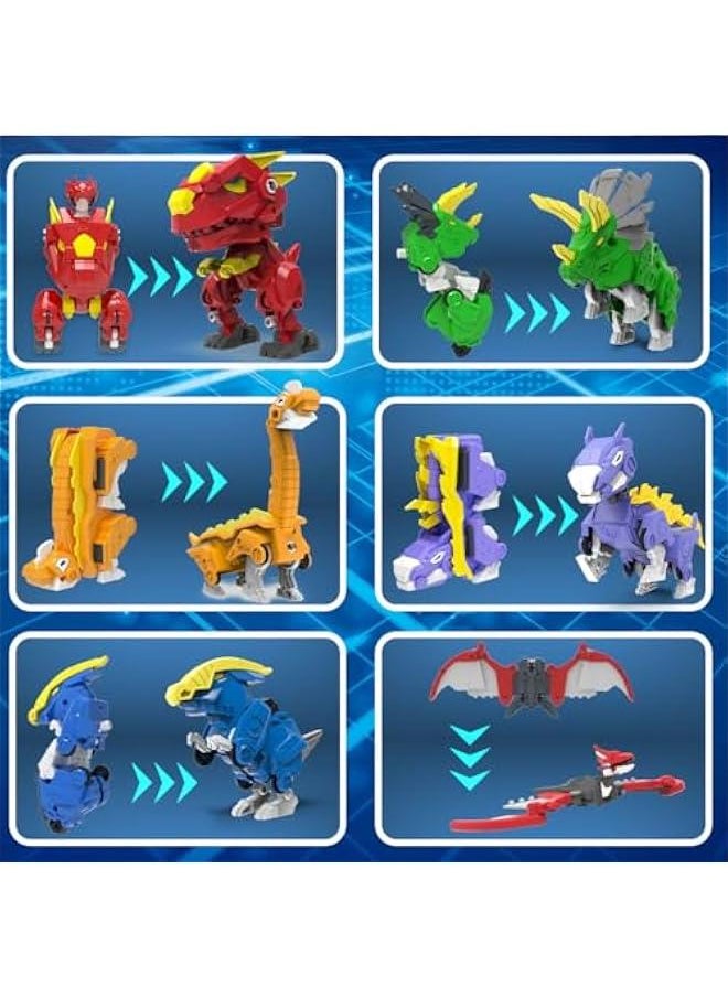 null - Dinosaur Combined Robot Toys, 6-in-1 Deformation Robot, 10-in Take Apart Robot Figures, Disassembly Toys for Boys & Girls Age 6+ (10IN) - Image 1