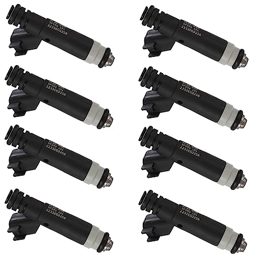 Pjvmvo FJ867 OE 8Cyl 46L Fuel InjectorsCompatible withFord F150 Explorer E150 E250 2004 2005 2006 2007 2008Compatible withMercury 46 Mountaineer 4L3Z9F593AB CM5171 4 Holes Set of 8 - Image 1