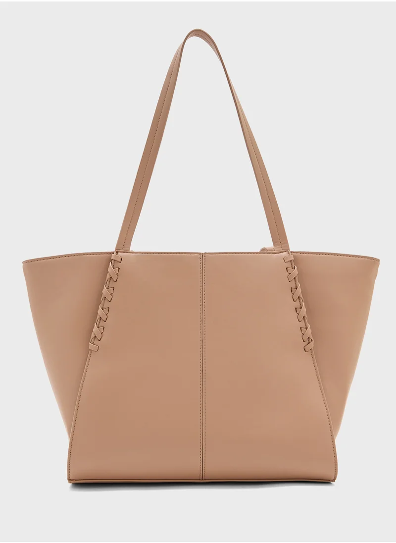 ايلا Weave Detail Tote Bag