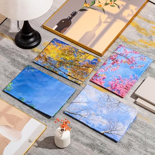 ROCEEI Pack of 4 Fluorescent Light Covers for Ceiling Lights, 4 x 2 Ft, Magnetic Light Covers for Classroom Office Home School Ceiling Decor(Season) - Image 4