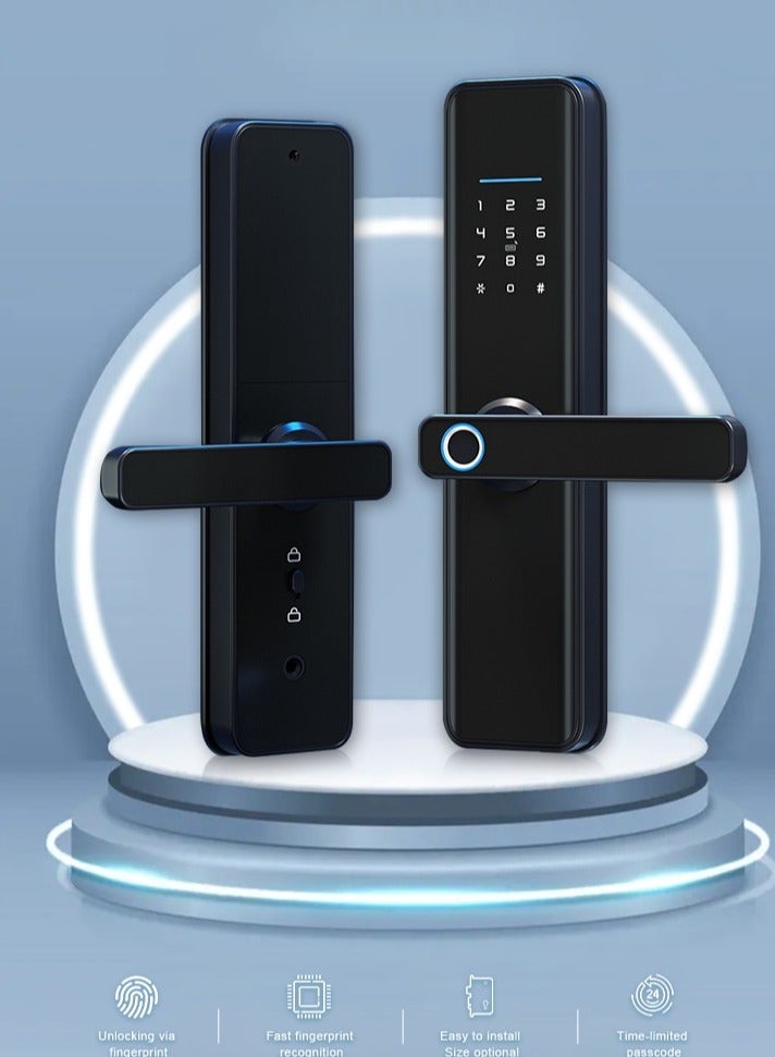 TUYA Smart Door lock,Finger print lock, Zigbee door lock handle - Image 1