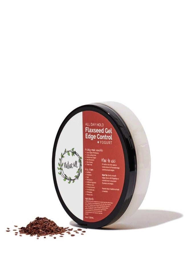 NaturAll Edge Control Hair Gel - Containing Flaxseed and Yogurt, Flaxseed Gel for Curly Hair, Hair Gel for Black Women - Image 1
