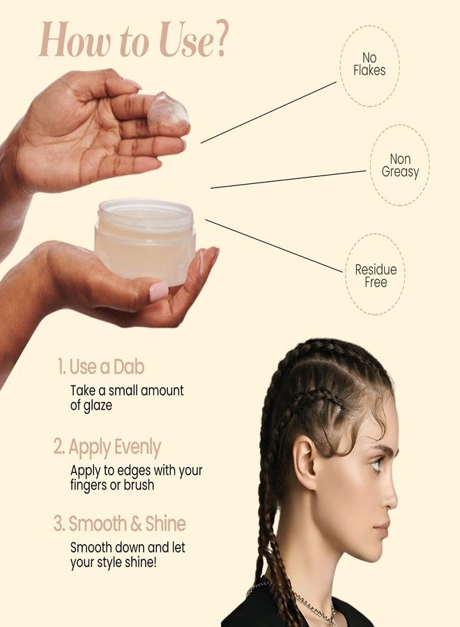 NaturAll Edge Control Hair Gel - Containing Flaxseed and Yogurt, Flaxseed Gel for Curly Hair, Hair Gel for Black Women - Image 3