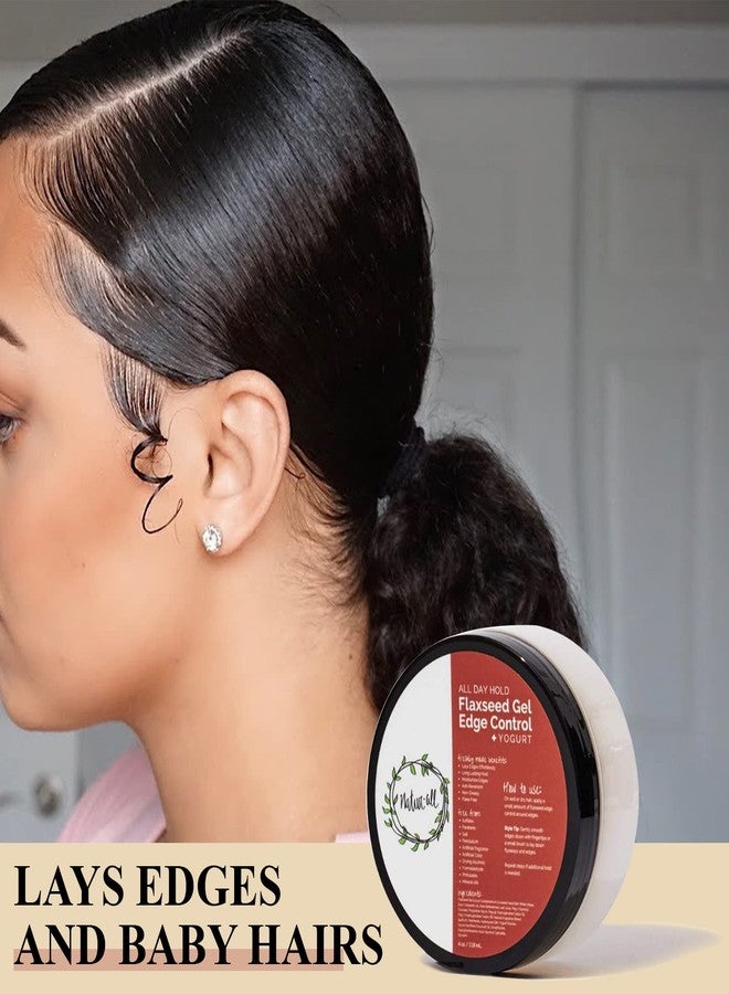 NaturAll Edge Control Hair Gel - Containing Flaxseed and Yogurt, Flaxseed Gel for Curly Hair, Hair Gel for Black Women - Image 5