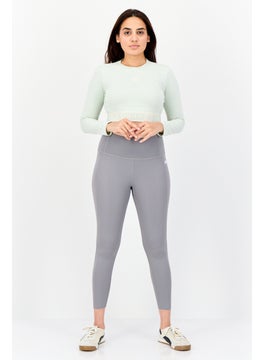 adidas Originals Women Sportswear Fit Long Sleeve Outdoor T-shirt, Light Sage  - Image 3