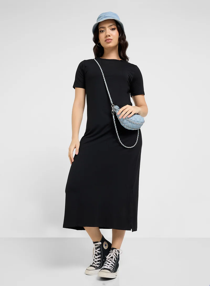 جينجر بيسيكس Relaxed Midi Dress