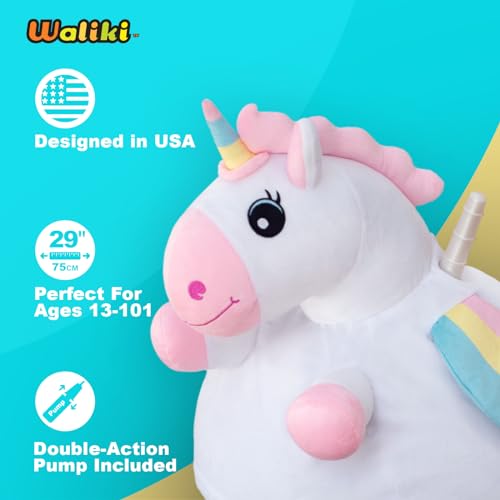 WALIKI Hopper Ball for Adults Ages 13-101 | Hippity Hop | Jumping Hopping Ball (Unicorn) - Image 3
