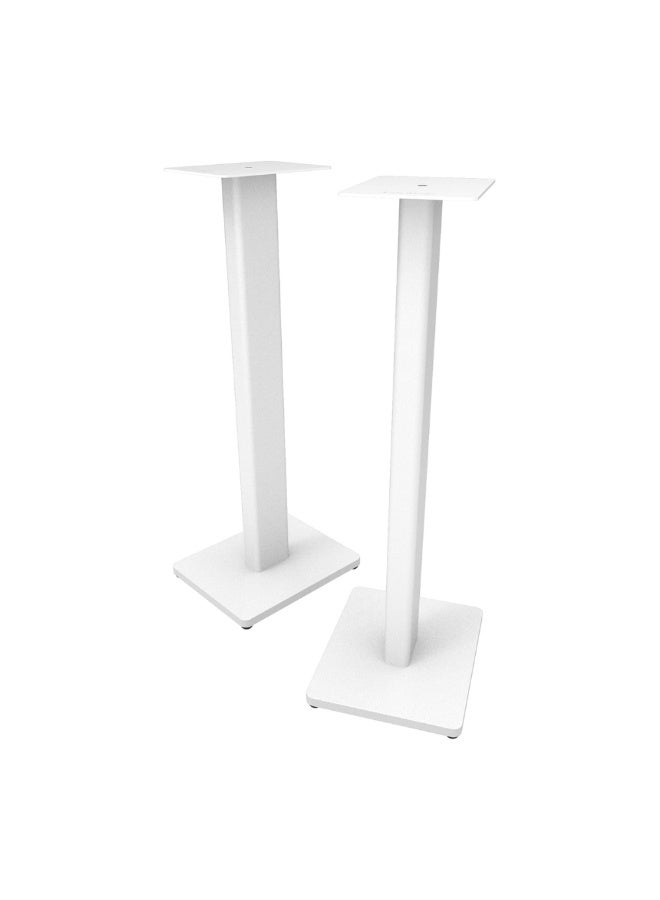 Kanto Audio ST28W 28" Universal Bookshelf Speaker Floor Stand-White, Pair - Image 1