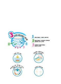 Merries Merries Kao Diapers  S82 4-8kg ,Pack of 2  - Image 4