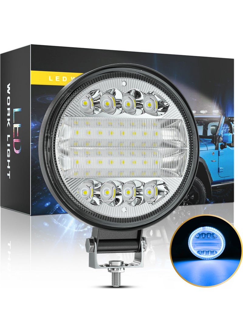 Dekohop - Off Road Daytime and Projector Fog Light Drl White Round 4 Inch 72W Auto Work Lamp - Image 1