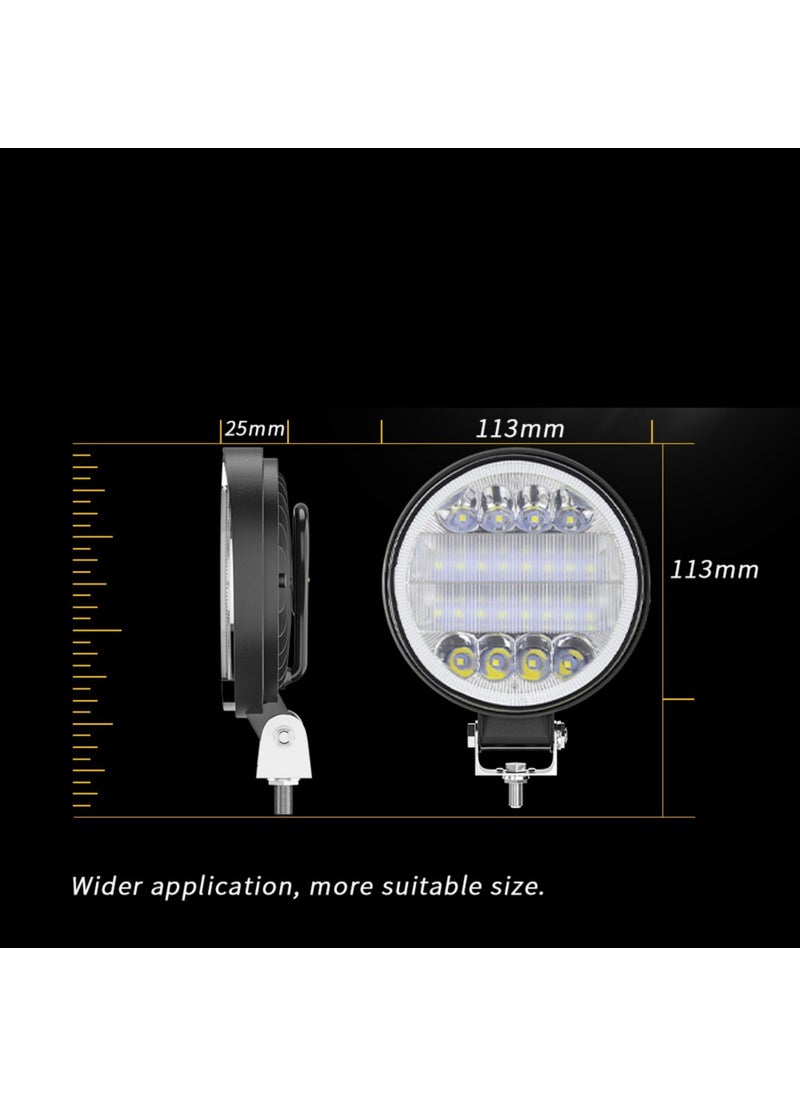Dekohop - Off Road Daytime and Projector Fog Light Drl White Round 4 Inch 72W Auto Work Lamp - Image 1