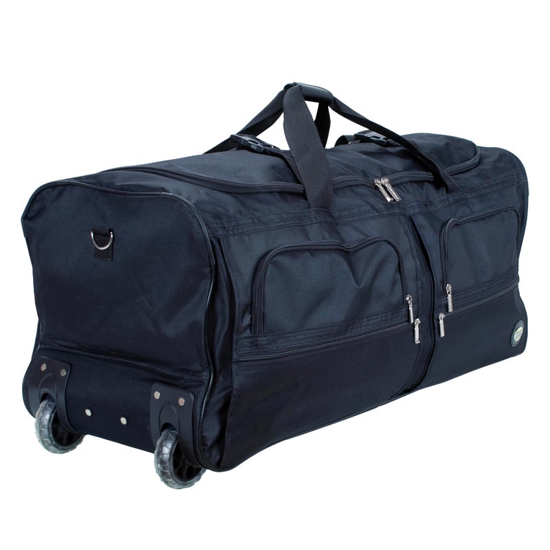 Rockland Rolling Duffel Bag, Black, 40" - Image 4