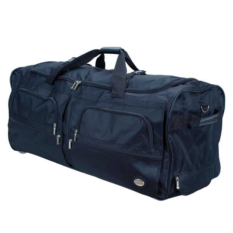 Rockland Rolling Duffel Bag, Black, 40" - Image 5