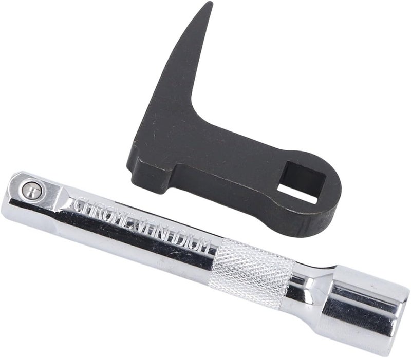 1/2in Pry Bar Wrench Adapter Head, Heavy Duty Cr V Steel Crowbar Adapter for Half Shaft Removal, Multifunctional Car Repairing Tool with for Tight Spaces - Image 4
