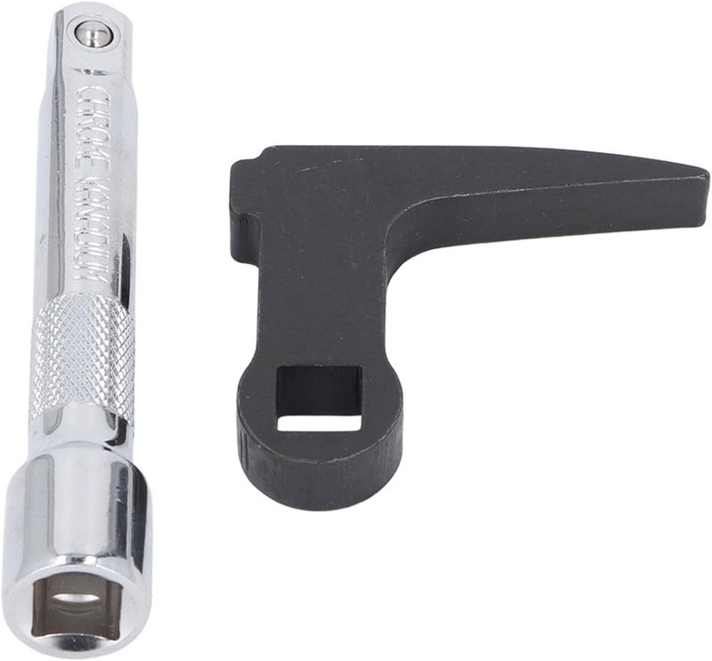 1/2in Pry Bar Wrench Adapter Head, Heavy Duty Cr V Steel Crowbar Adapter for Half Shaft Removal, Multifunctional Car Repairing Tool with for Tight Spaces - Image 2