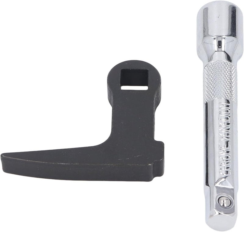 1/2in Pry Bar Wrench Adapter Head, Heavy Duty Cr V Steel Crowbar Adapter for Half Shaft Removal, Multifunctional Car Repairing Tool with for Tight Spaces - Image 5
