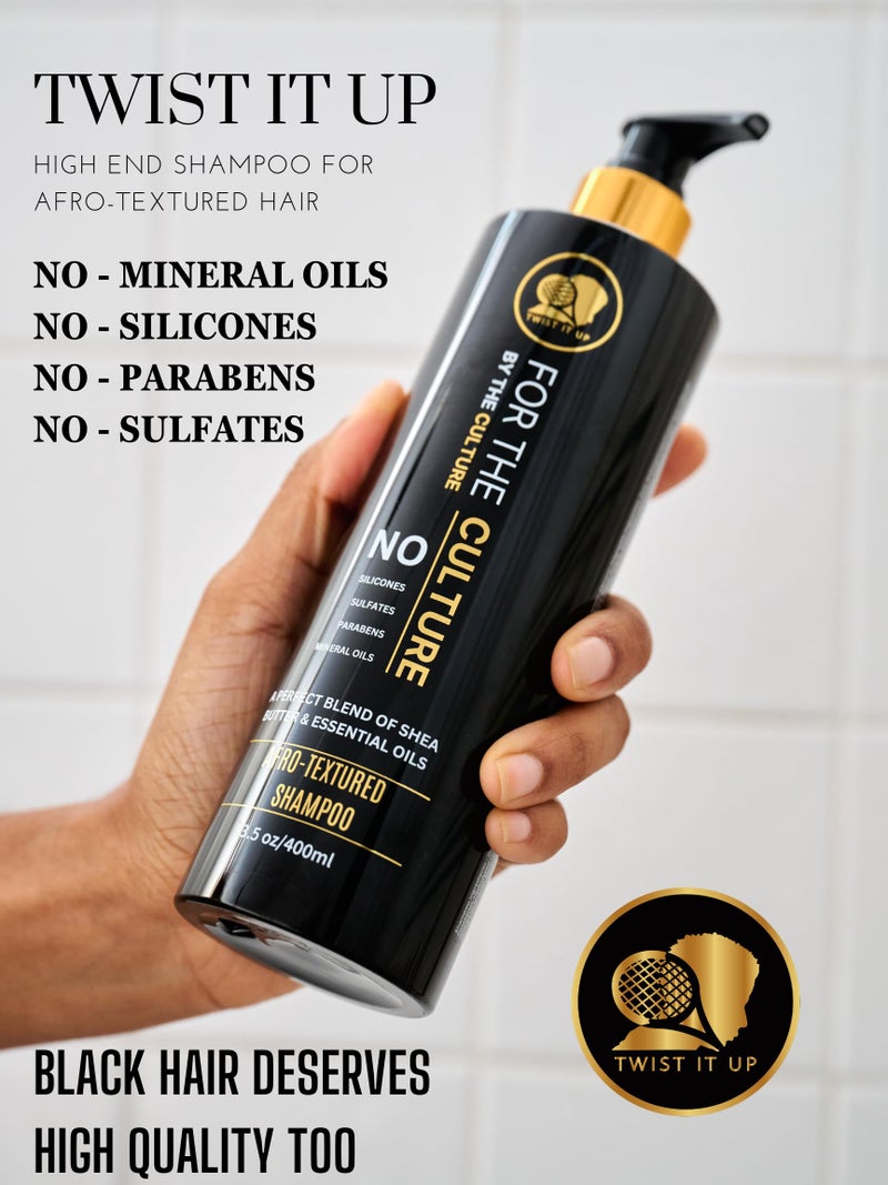 Twist It Up curly hair shampoo with 20 natural ingredients, sulfate free shampoo for curly hair, wavy hair shampoo, afro-textured shampoo - Image 3