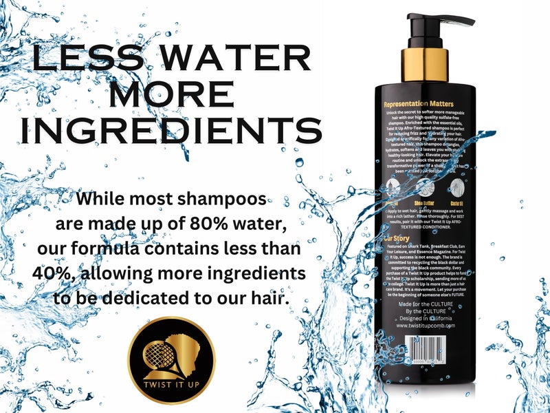 Twist It Up curly hair shampoo with 20 natural ingredients, sulfate free shampoo for curly hair, wavy hair shampoo, afro-textured shampoo - Image 5