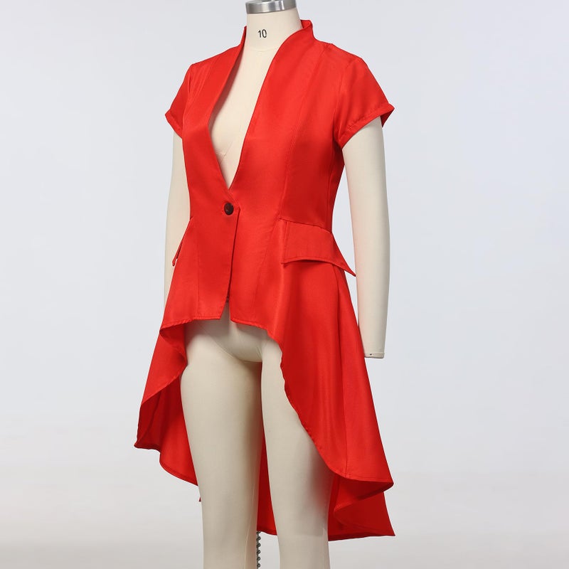 CAMDOM Gothic Steampunk Tailcoat Jacket for Women Renaissance Victorian Vamp Waterfall Waistcoat Tops - Image 5