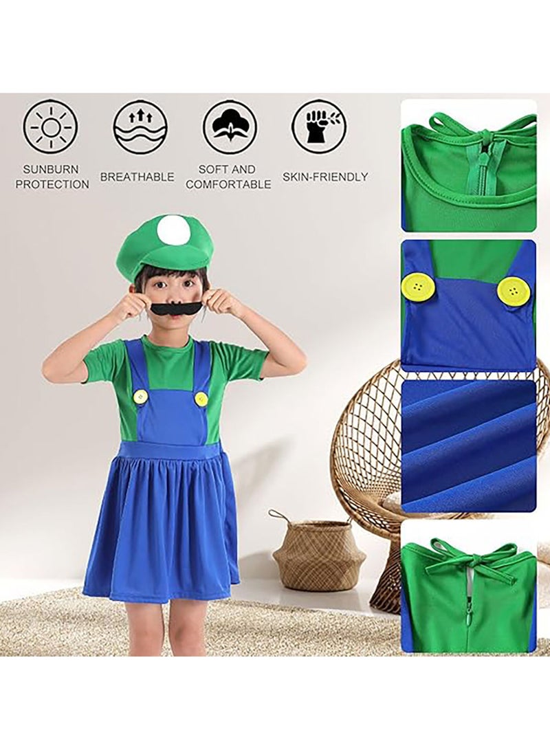 AUTOYSUR Mario Costume Luigi Costume Set, Luigi Costume, Bros Cosplay Costume, Boys, Girls Outfit for Carnival, Fancy Dress Costumes  - Image 5