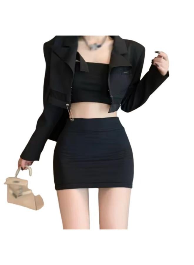 Women's Casual Stretchy Body con Pencil Mini Skirt Trendy Basic Simple Solid Color Stretchy Tube High Waist Skirts Fit Small to Medium No: 3319  - Image 2
