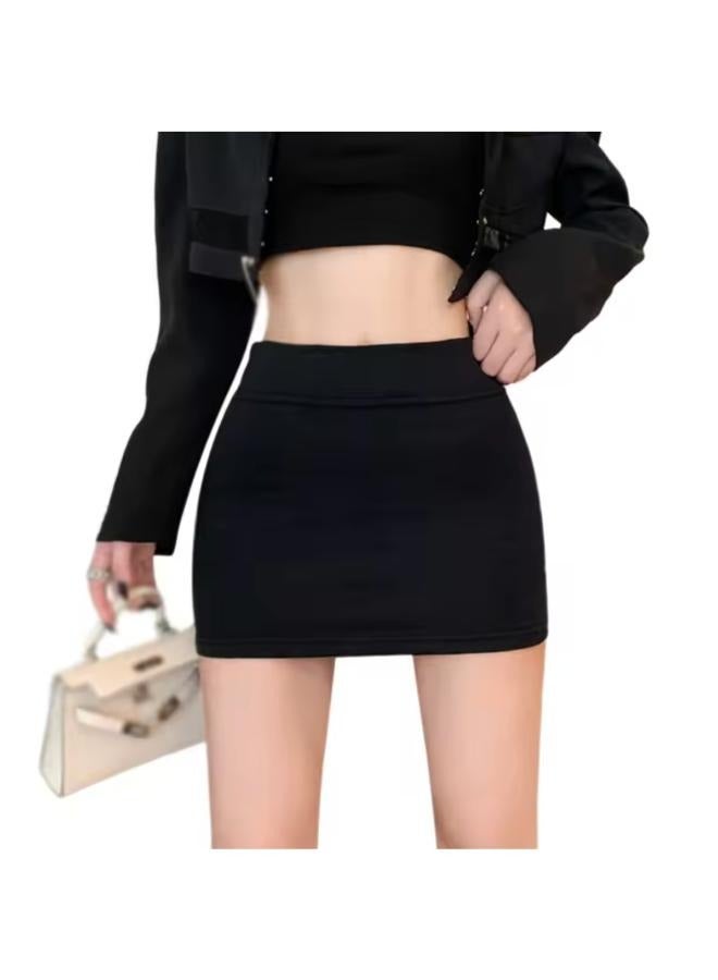 Women's Casual Stretchy Body con Pencil Mini Skirt Trendy Basic Simple Solid Color Stretchy Tube High Waist Skirts Fit Small to Medium No: 3319  - Image 1