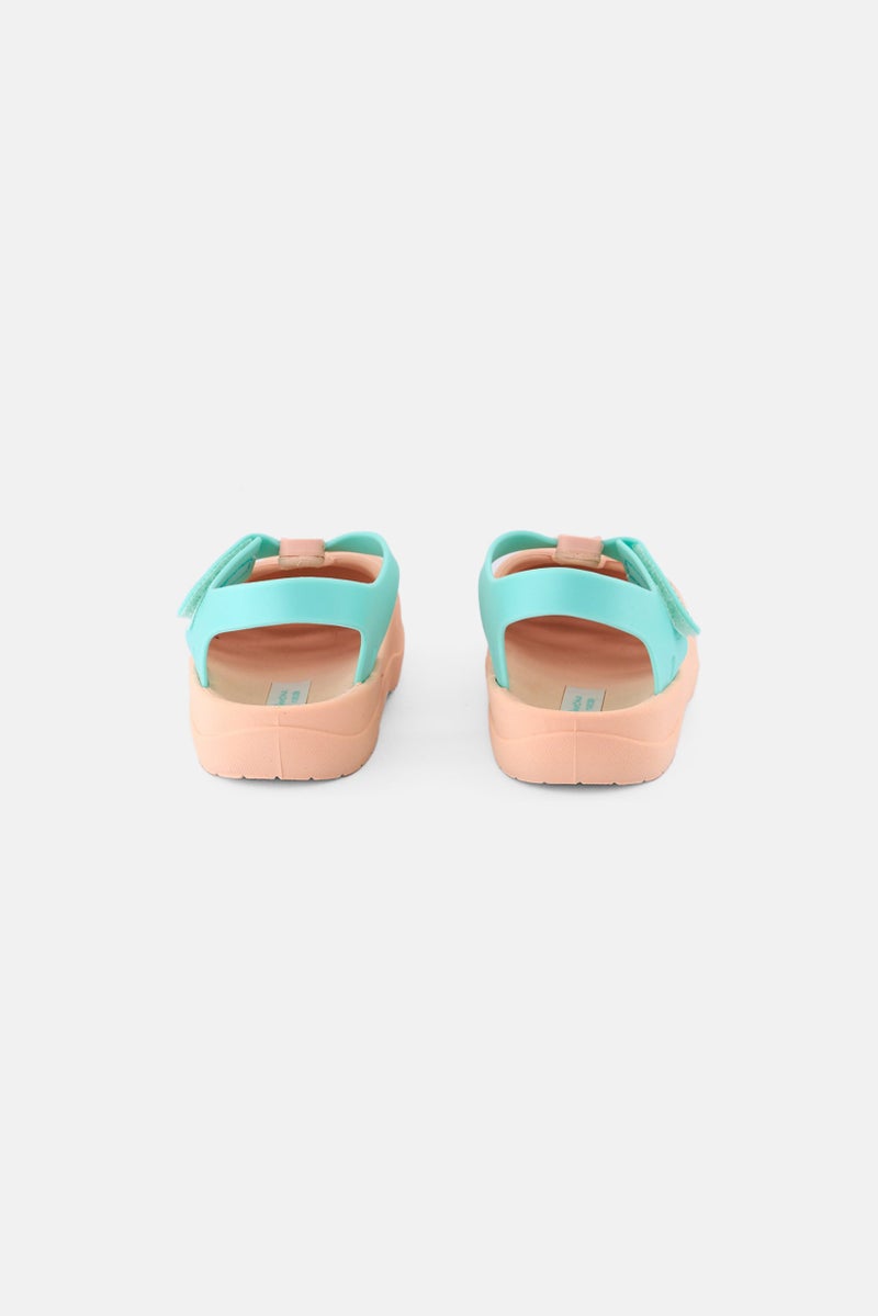 Ipanema Toddlers Girl Summer Basic Velcro Closure Clogs, Light Peach - Image 4