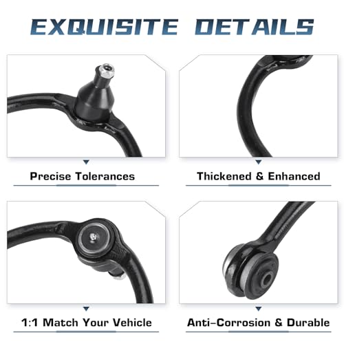 Autsurles Front Upper Control Arms w/Ball Joints for Jeep Grand Cherokee 2005-2010, for Jeep Commander 2006-2010, Suspension Kit K620188 2PCS - Image 3
