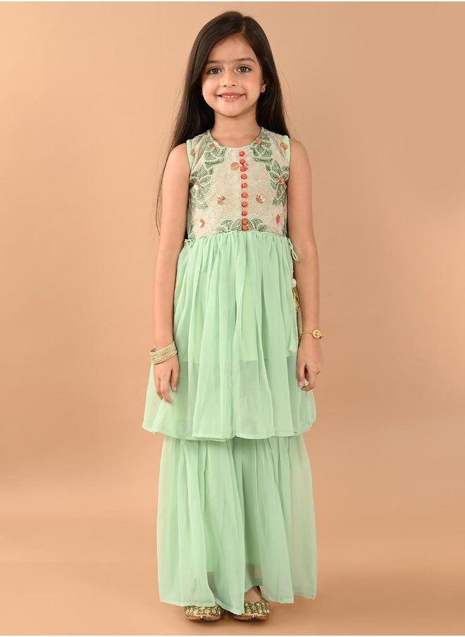 LILPICKS مجموعة كورتا شارارا المزخرفة  - Image 3