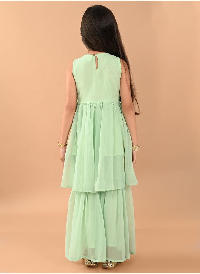 LILPICKS مجموعة كورتا شارارا المزخرفة  - Image 4