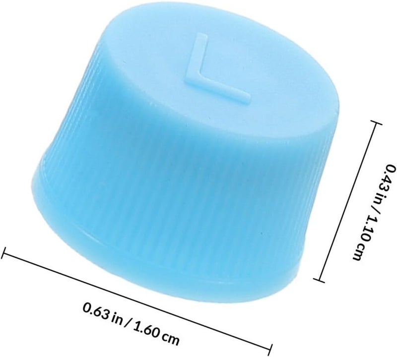 STOBAZA 10pcs Leakproof Car Air Conditioner Valve Core Caps High Low Pressure Charging Port Covers Dustproof Valve Stem Caps for Automotive Ac System Maintenance - Image 2