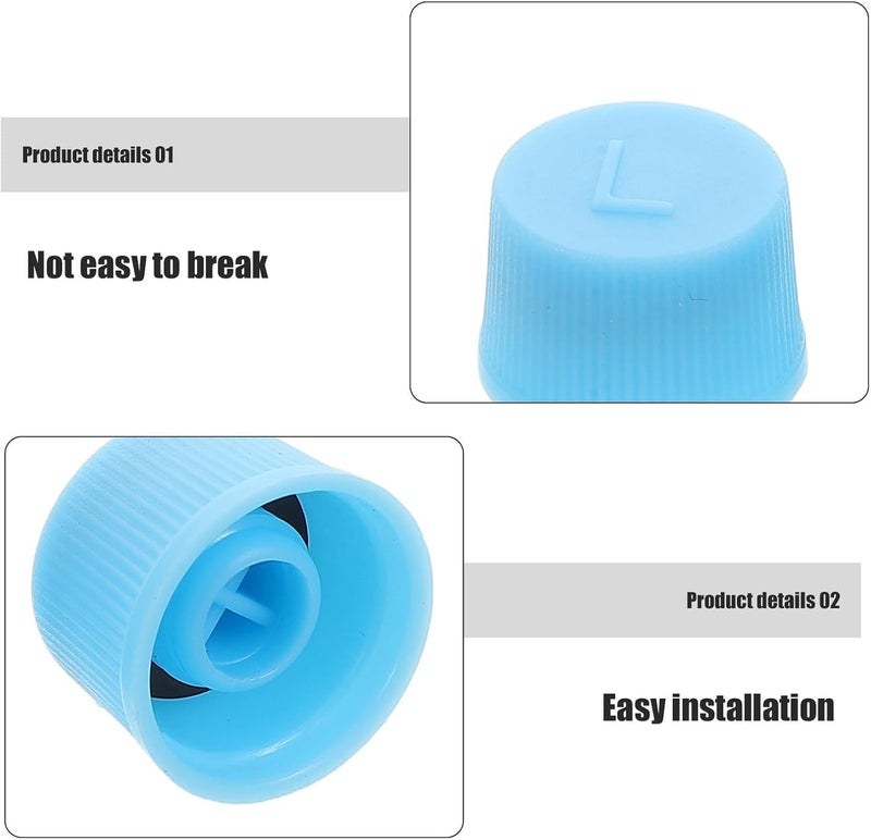 STOBAZA 10pcs Leakproof Car Air Conditioner Valve Core Caps High Low Pressure Charging Port Covers Dustproof Valve Stem Caps for Automotive Ac System Maintenance - Image 3