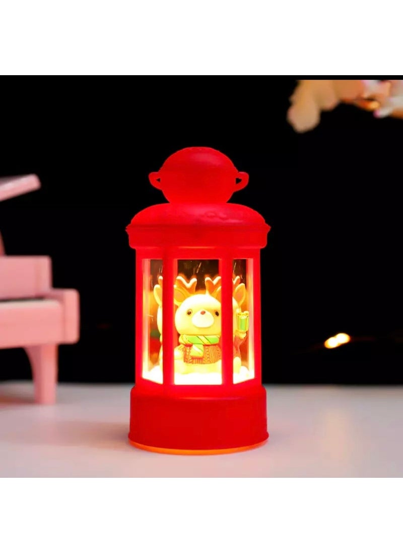 BC - Christmas Decoration LED Crystal Lamp Ornaments Creative Santa Claus Portable Crystal Lantern - Image 1