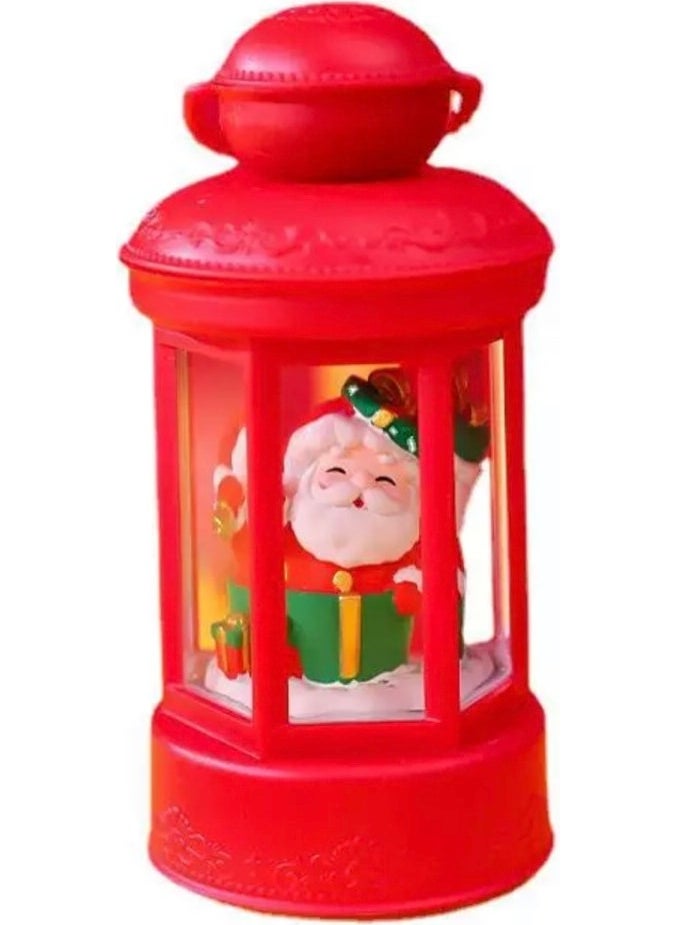 BC - Christmas Decoration LED Crystal Lamp Ornaments Creative Santa Claus Portable Crystal Lantern - Image 1