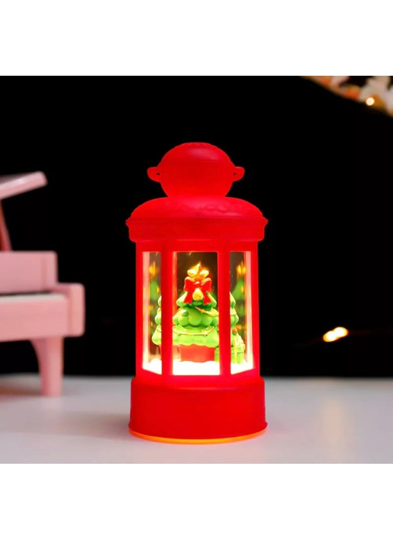 BC - Christmas Decoration LED Crystal Lamp Ornaments Creative Santa Claus Portable Crystal Lantern - Image 1