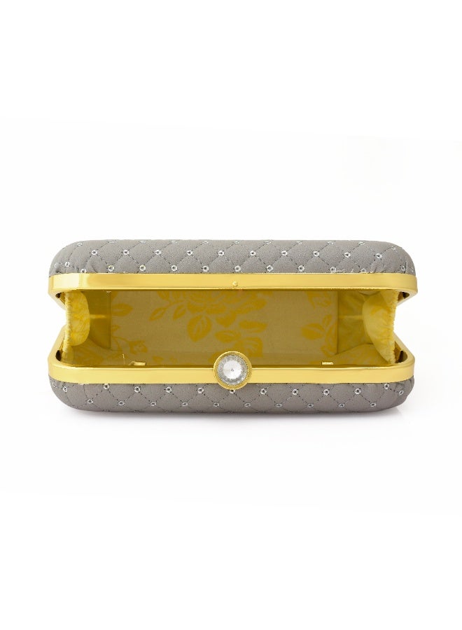 Clutch Purse for Women, Soft & Lightweight Evening Clutch for Weddings, Proms, Cocktail Sequins Grey - Image 5