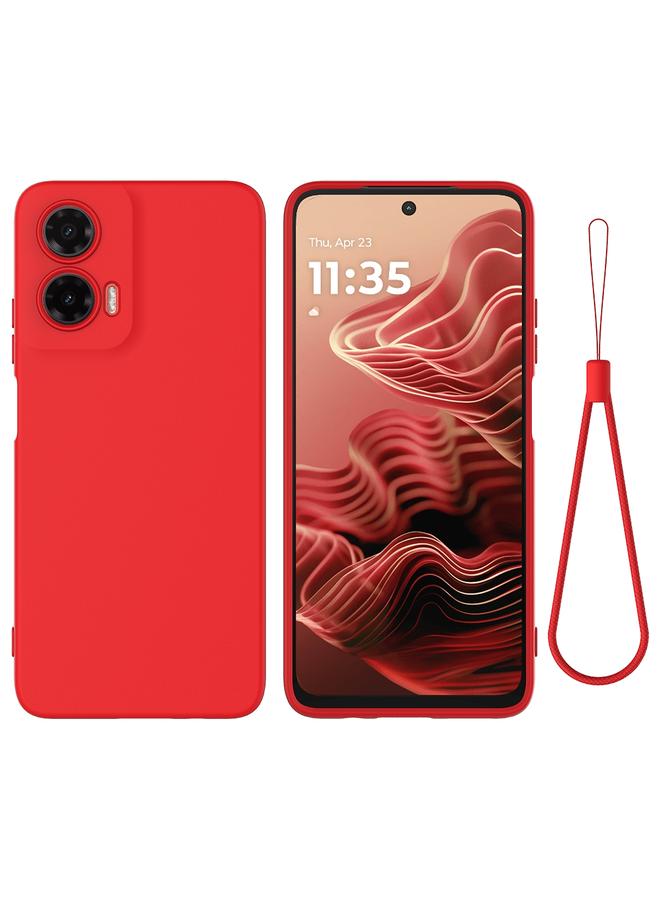 اس-توب جراب لهاتف Motorola Moto G35، جراب هاتف مقاوم للصدمات من السيليكون السائل بلون نقي - Image 1